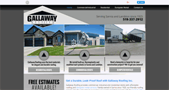 Desktop Screenshot of gallawayroofers.com
